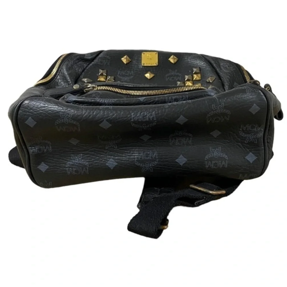 MCM Studded Leather Backpack